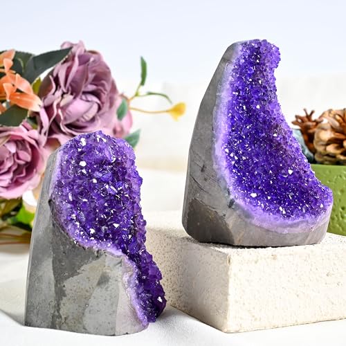 Cluster d'améthyste violette brute de qualité supérieure 15cm - 5