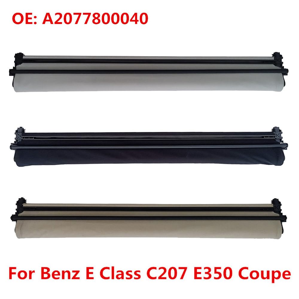 Car Panorama Sunroof Sunshade Curtain Cover Assembly for Mercedes-Benz E Class C207 E350 Coupe A2077800040 (Beige)