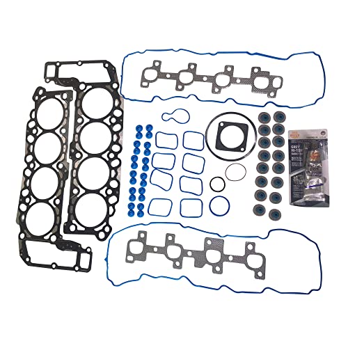 Image of Partsflow Engine Cylinder Head Gasket Set For Dodge Dakota 2000-2003 For Dodge Durango 2000-2003 For Dodge Ram 1500 2002-2003 For Dodge Ram 2500 2002-2003 4.7L V8 SOHC 16V VIN inchN inch OE#ES71129