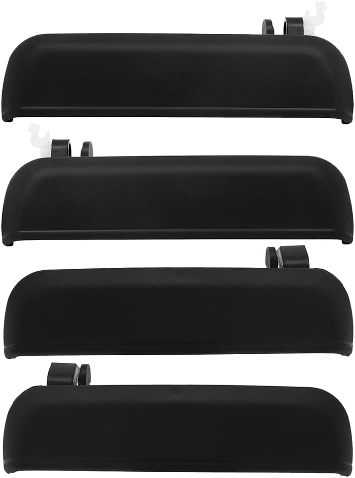 LUJUNTEC Exterior Door Handles,Front Rear Door Handles Driver Left Passenger Right Side,Replacement for 1995-1998 for Toyota for Tercel,4pcs Black Handles Replace