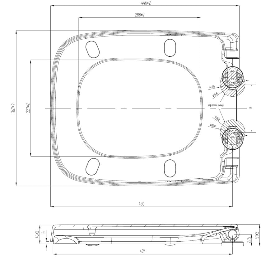 WC-Sitz mit Deckel FÜR Geberit & Keramag Renova Nr.1 Plan Weiß | Absenkautomatik (Soft-Close) | abnehmbar | Duroplast | Premium Qualität