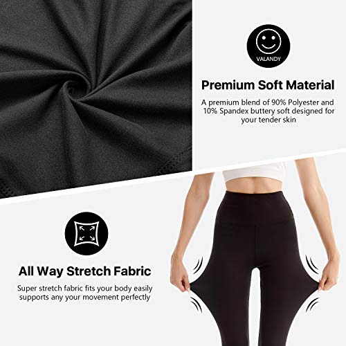 SINOPHANT SINOPHANT 2er Pack Leggings Damen High Waist - Sportleggins Elastisch Yogahose Blickdicht Fitness Gym Yoga(2 Schwarz/Schwarzblau,S-M) - Zusatzansicht 4 | TV | Video | Foto
