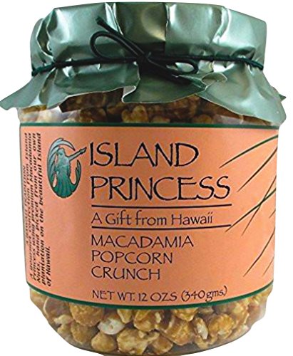 Macadamia Popcorn Crunch Small Gift Jar (12 Oz., 340 gms.) Awarding Winning – Hawaii Made image 2