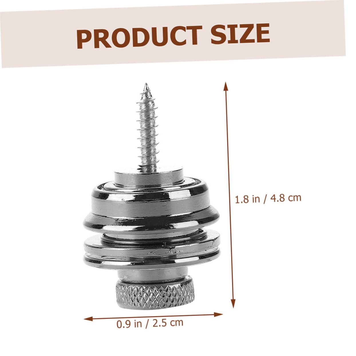 Toddmomy 2Pcs Skid Guitar Strap Locks Durable Alloy Studs for Electric and Acoustic Guitars Non Slip Strap Retainers for Secure Attachment