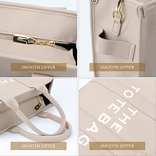 Jbb Women Tote Bags Pu Leather Cute Crossbody Travel School Office Beach Shoulder Handbags Hobo Satchel With Zipper Brown #TOP5