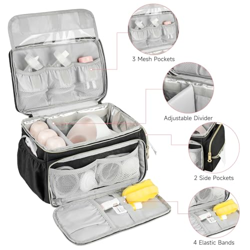Breast Pump Bag with Insulated Compartment
