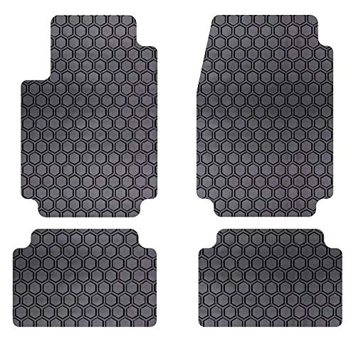 Intro-Tech MB-669-RT-B Hexomat Front and Second Row 4-Pc. Custom Fit Auto Floor Mats for Select Mercedes-Benz W222 S-Class Models - Rubber-Like Compound, Black