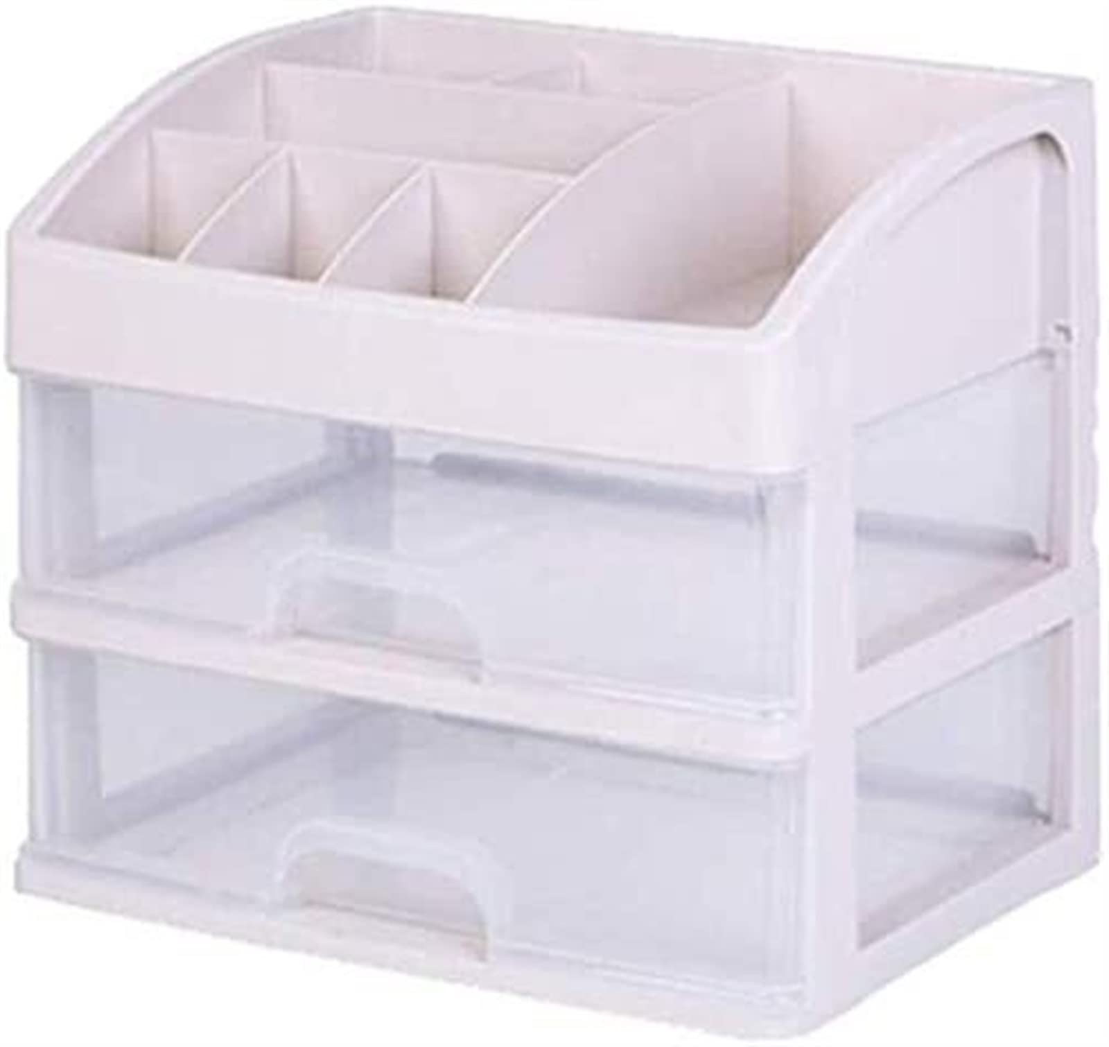 VUIKLCty Desktop Filing Cabinet Transparent Drawer Organizer Small Items Stationery Cosmetics Desktop Storage