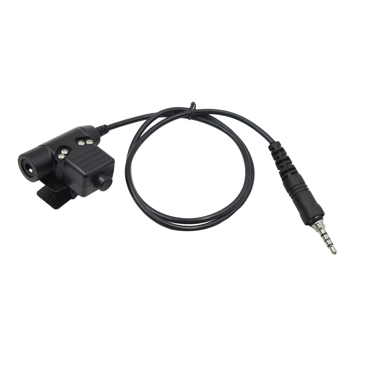 U94 PTT Adapter Tactical Headset 7.0mm Plug Push to Talk Button for Yaesu Vertex VX-6R VX-6 FT-3D FT3DR FT4D FT5 FT-65 VX-7R EVX-S24 Horizon VX-170 HX400 HX890 HX210 (Military)