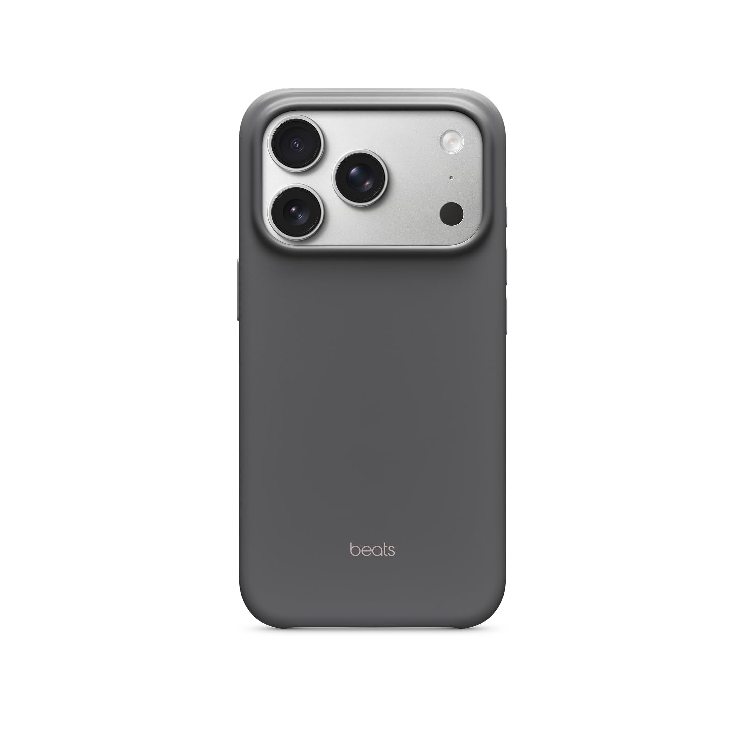 Beats iPhone 17 Pro Case mit MagSafe und Kamerasteuerung, Matte Außenseite, Innenfutter aus Mikrofaser – Granitgrau