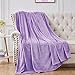 Walensee Fleece Blanket Plush Throw Fuzzy Lightweight (Throw Size 50x60 Lavender) Super Soft Microfiber Flannel Blankets for Couch, Bed, Sofa Ultra Luxurious Warm and Cozy for All Seasons