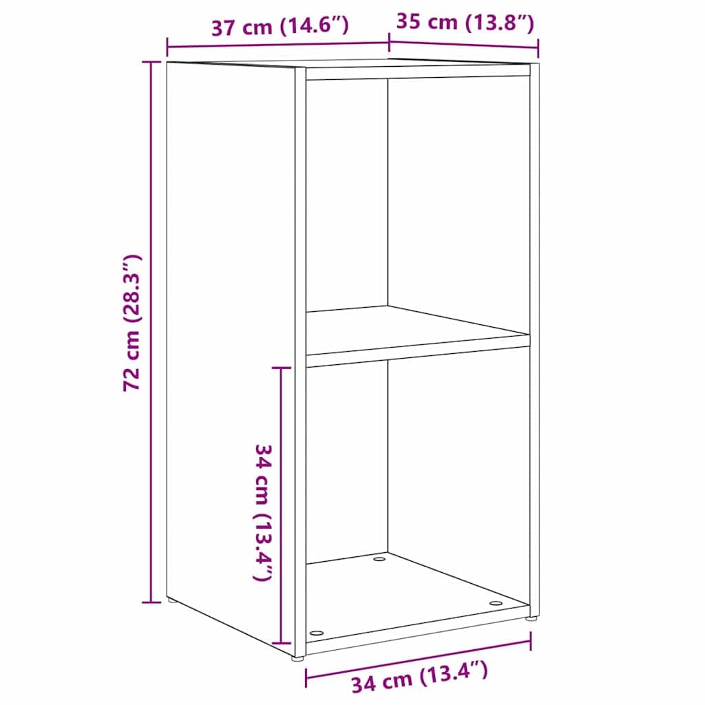 Ensemble Meuble TV Bois Ancien 2 pièces avec étagères murales 72 x 35 x 36,5 cm pour Salon séjour Chambre Rangement Console Support Audio vidéo