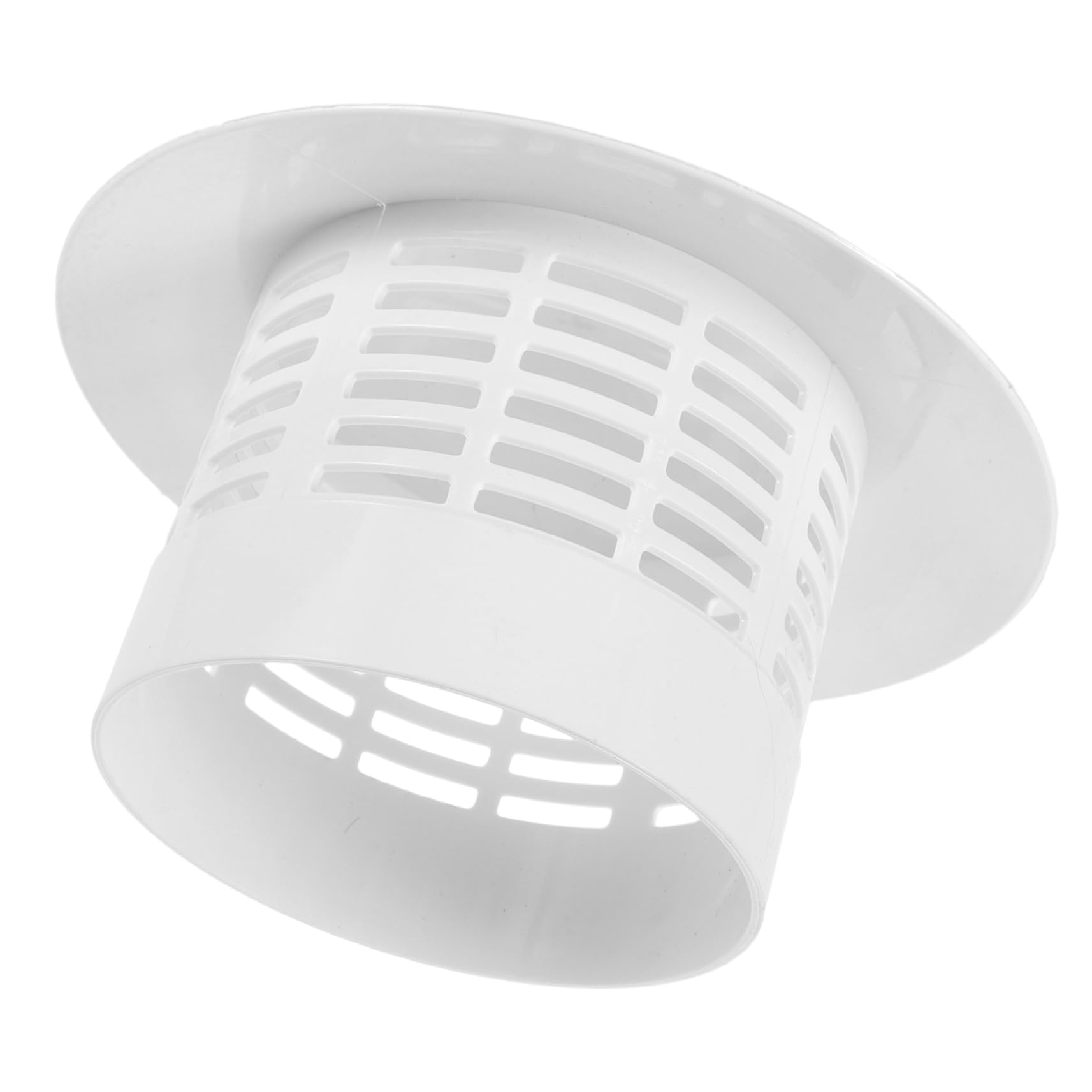 Cappello Terminale Antivento per Sfiato del Tetto, Copertura Antipioggia in PVC Bianco, Forma a Fungo, Resistente al Freddo