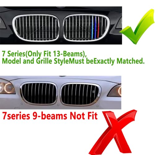 Image of Automotive Grille Inserts for BMW 7 Series 2009-2012 (Only Fit 13-Beam),Front Grille Accessories