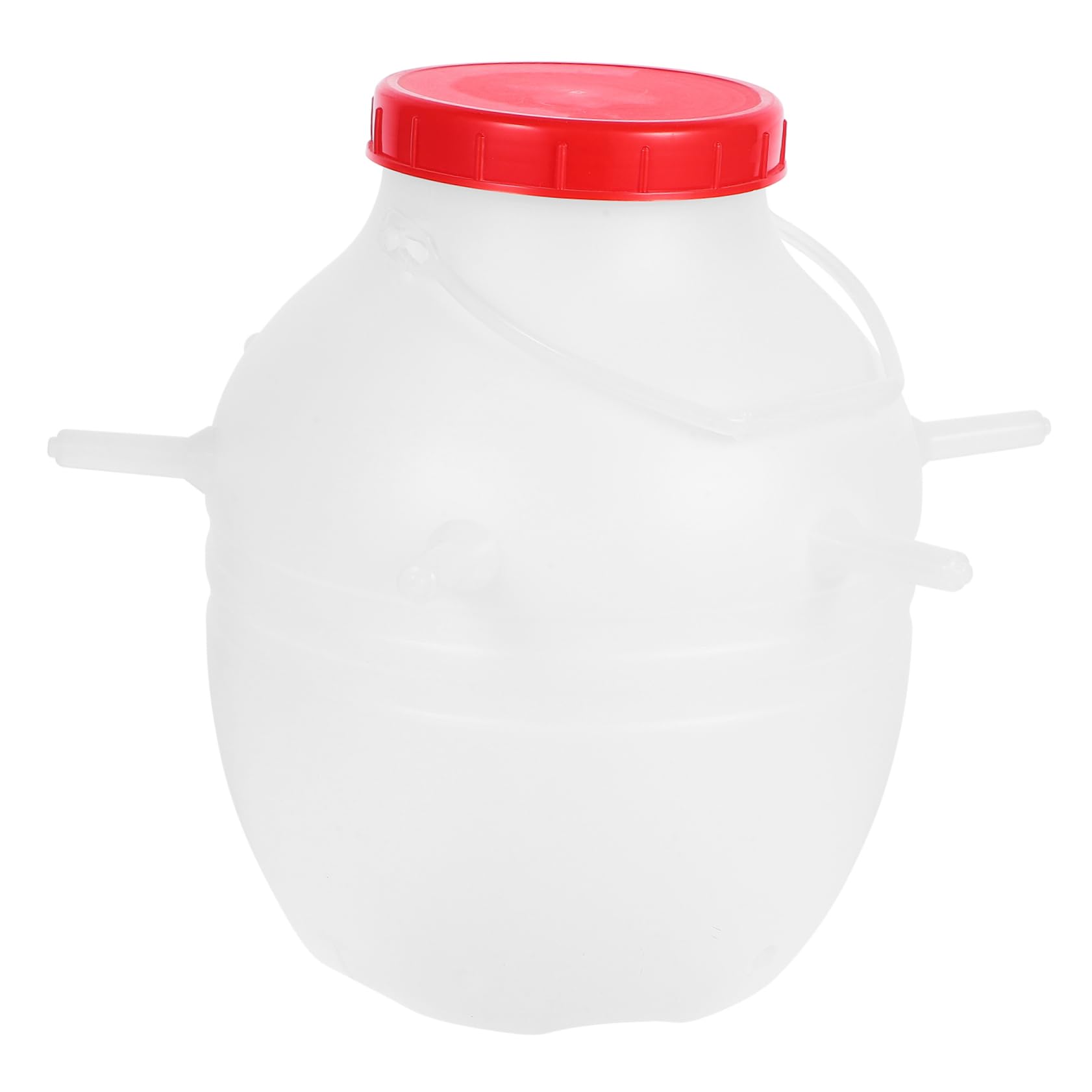 Biberon Latte per Agnelli da 8000ml con Ciuccio in Silicone | Secchio Bianco Riutilizzabile, Plastico per Alimentazione Sicura, per Vitelli e Animali Appena Nati