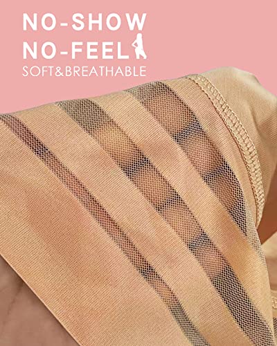 Woweny 2 Packs Tummy Control Panties For Women Seamless Butt Lifter Briefs Comfy Body Shaper Shapewear Sexy Underwear(B-2 Pack Beige, Large) #TOP4