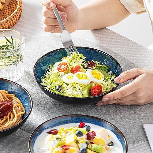 Foto von Tafelservice Steinzeug, vancasso 20 teiliges BUBBLE Kombiservice Set, Geschirrset im Vintage Aussehen, Beinhaltet Müslischalen, Kaffeetassen, Dessertteller, Suppenteller und Speiseteller