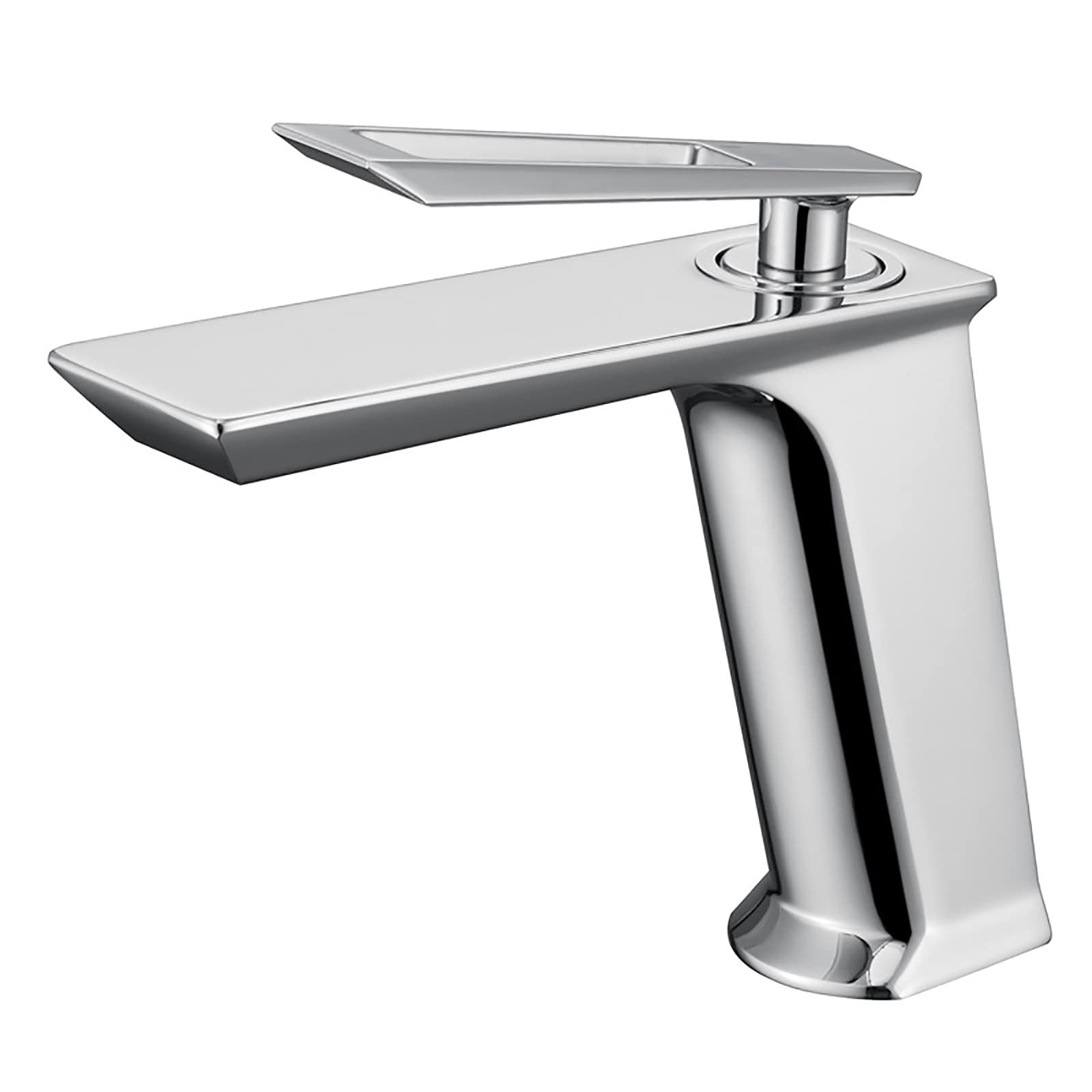 Robinet mitigeur de lavabo en laiton pour une salle de bain moderne et épurée