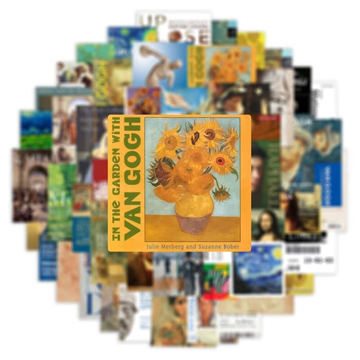 Amazon.co.jp: 50枚 ステッカー 美術館 絵画 チケット アート 防水