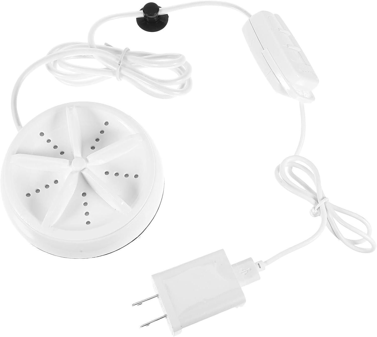 Toddmomy Portable Mini Turbine Washing Machine with Low Power Consumption with Abs Resin Material, Compact Travel Washer for Socks and Clothes Suitable for Business Trips and Travel