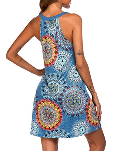 Image of Ekouaer Womens Nightgown Sleeveless Sleepwear V Neck Racerback Sleep Dress