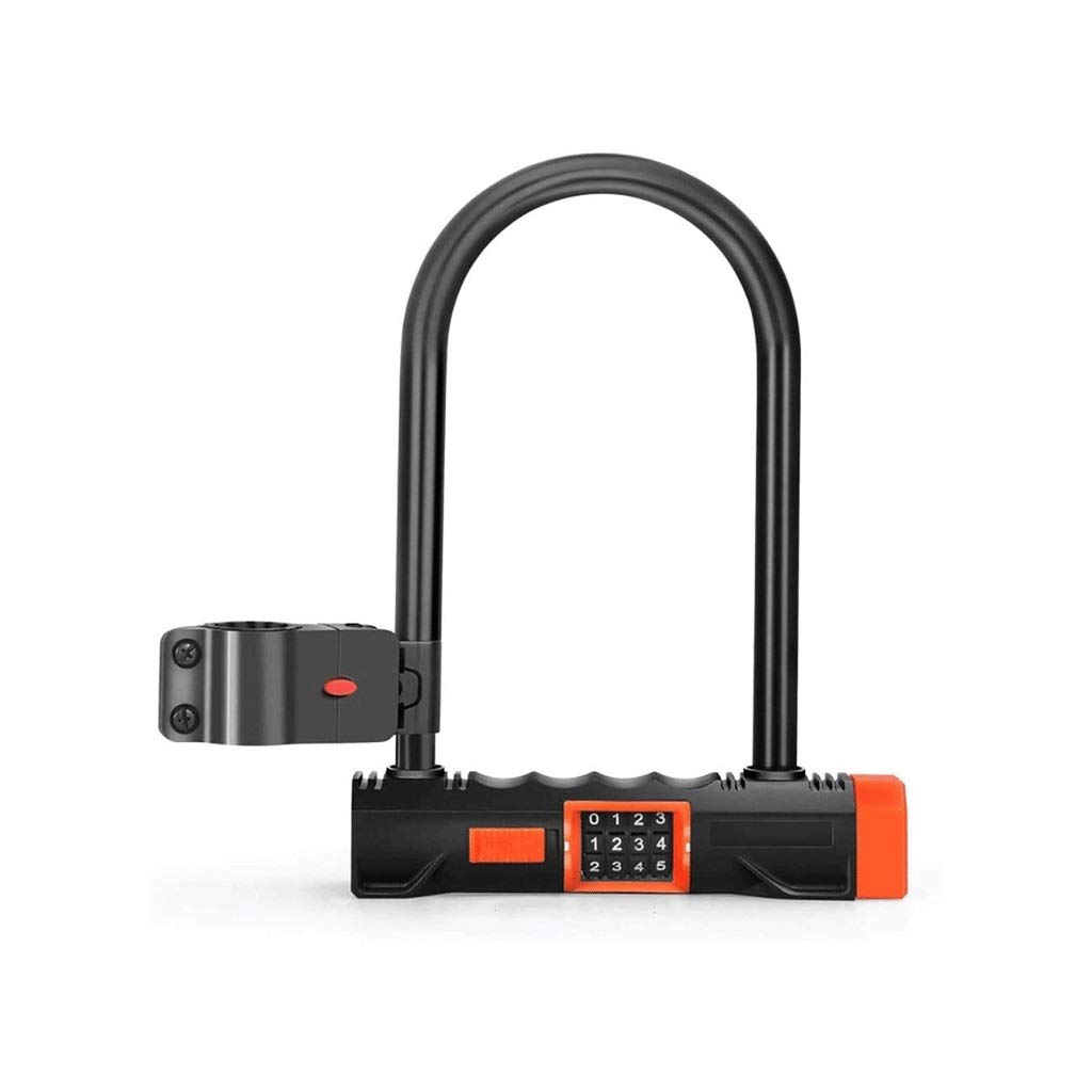 Antivol vélo en U robuste avec combinaison à 4 chiffres pour protection VTT