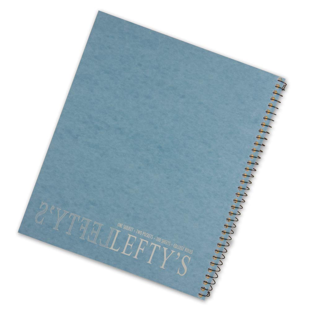 Taccuino a righe con scritta "Lefty" sulla copertina, set di 5, colori assortiti