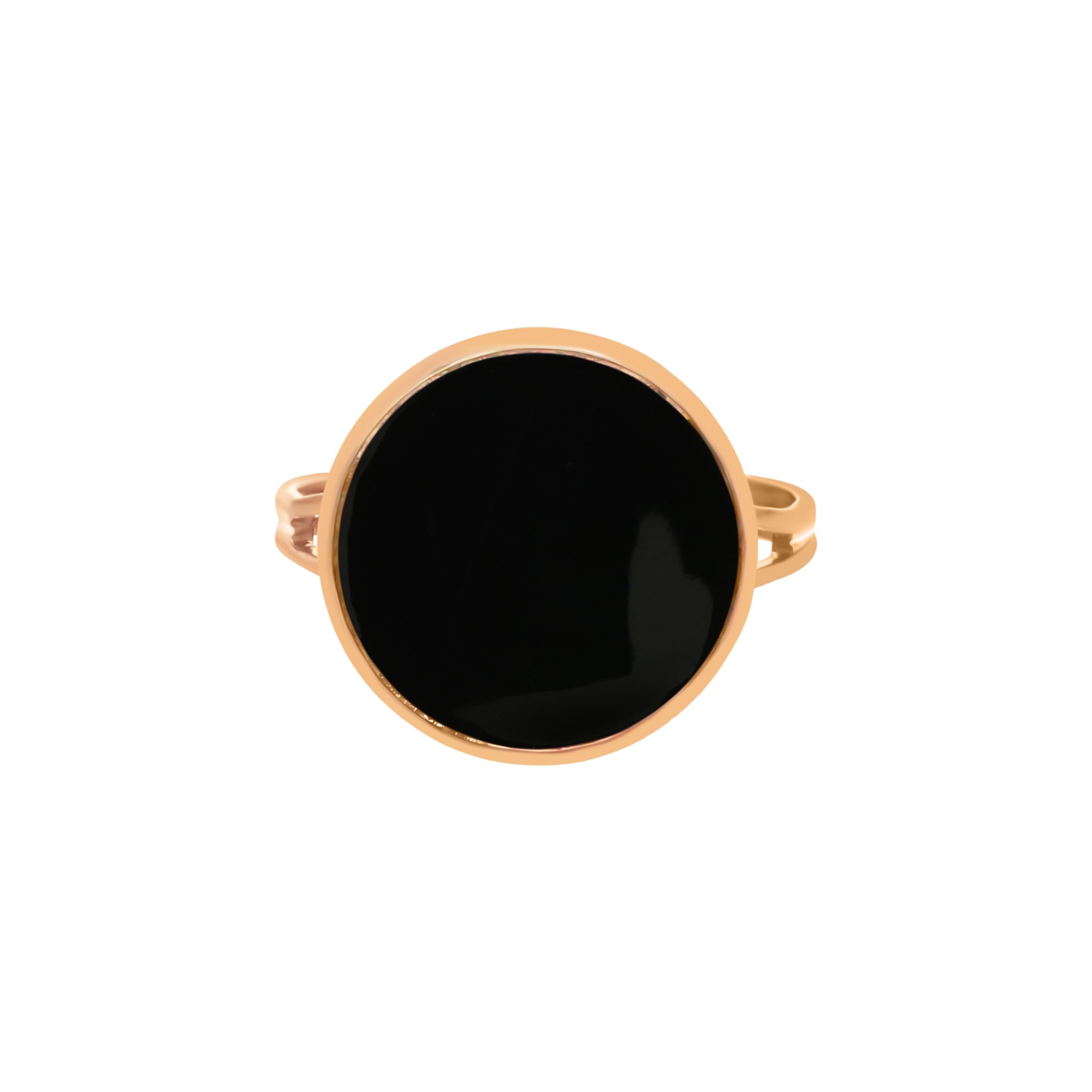 CUMATRIX Sky Black Enamel Finger Round Ring for Women & Girls | Adjustable | Rose Gold Toned | Accessories for Everyday Wear (B0DBZ5WFFQ) Amazon Price History, Amazon Price Tracker