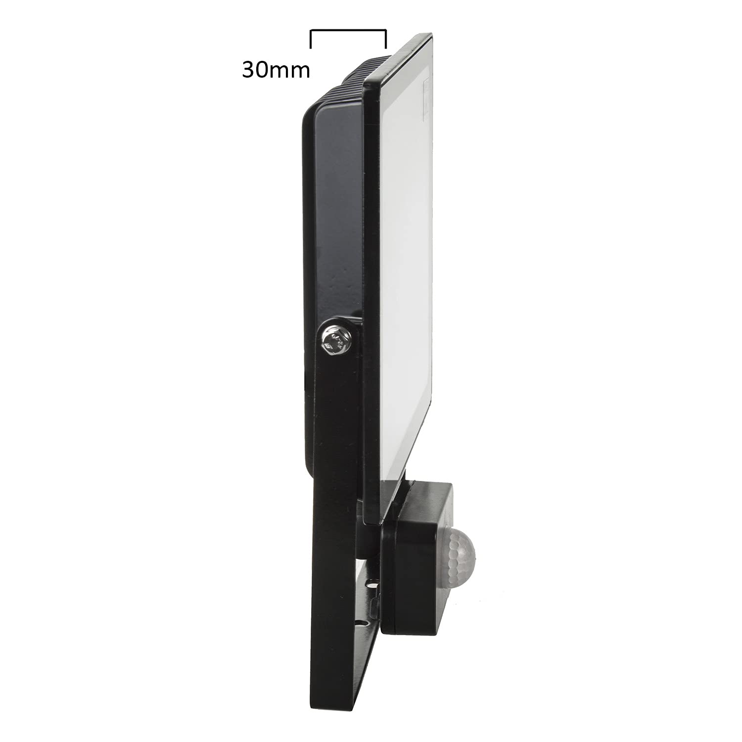 Maclean Confezione da 2 faretti LED con sensore di movimento PIR faretto per illuminazione da esterno slim IP44 antispruzzo (Bianco freddo 600k, 50W, 2)