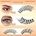 Starryzoom Lash Clusters Book, 525Pcs|40+60+80+100P Combo|10-18MM D-Curl Wispy Full Volume Natural DIY Individual Eyelash Extensions Kit Fake Eye Lashes Clusters Wholesale Box