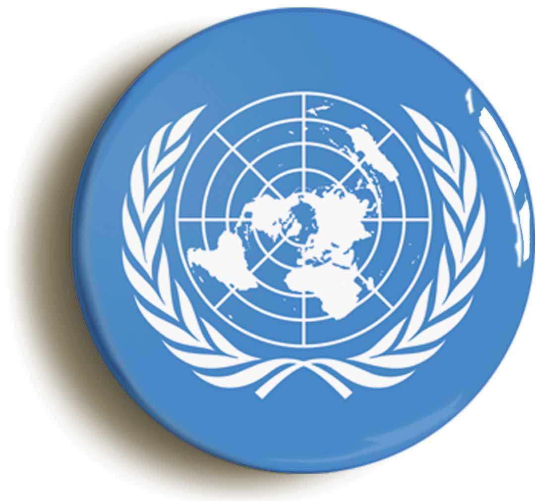 United Nations National Flag Fridge Magnet (Circular 2inch / 50mm Diameter)