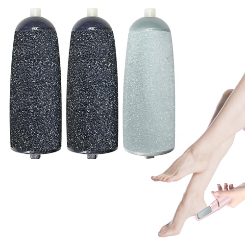 3 Pcs Suitable for JML NuYou Pedi Roller Replacement Heads,Foot File Replacement Rollers for JML,for Flawless Pedi Replacement Foot Grinder Roller Heads for Foot Callus Remover(Normal)