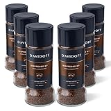 DAVIDOFF Espresso 57 Instant Coffee - Dark and Chocolatey - Intense Roast with a Smooth Aroma - 100% Arabica Beans - 11/12 Intensity. 12/12 Roasting. 6/12 Acidity - 6 x 3.52 oz