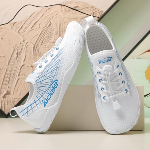 Image of Water Shoes for Men and Women, Barefoot Aqua Socks, Wide Fit Beach Swimming Pool Shoes, Anti-Slip Outdoor Walking Hiking Kayaking Diving Surfing
