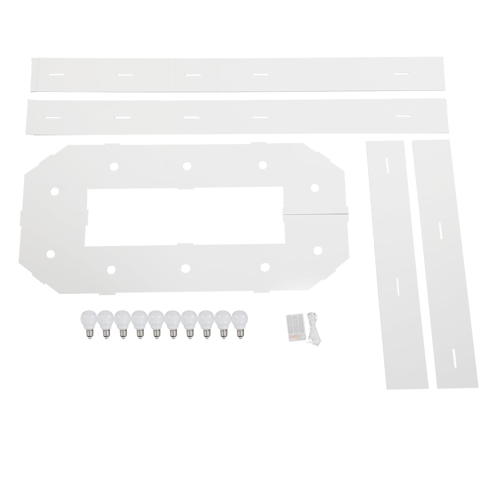 Número LED iluminado, 100 cm, número grande con bombillas, 0, 1, 2, 3, 4, 5, 6, 7, 8, 9, con caja de pilas, 2000 – 3000 K, para graduaciones, bodas (0)