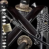 bokken ebano ※ 【Sensación】: La cuerda de algodón se envuelve a mano alrededor del mango, que tiene un excelente agarre, y la hoja tiene una curvatura perfecta, lo que facilita el balanceo, lo que hace que la práctica de kendo sea un placer.