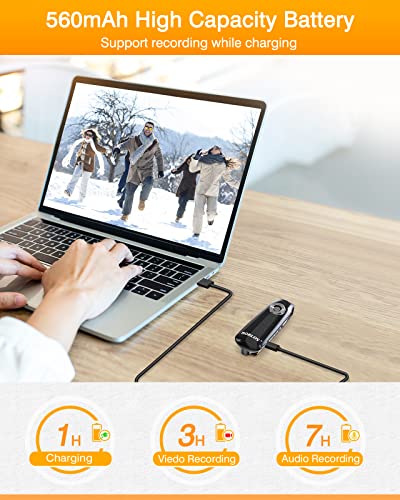 BOBLOV Mini Body Camera with Video: 32GB Tiny Body Cams with Back Clip - image 4