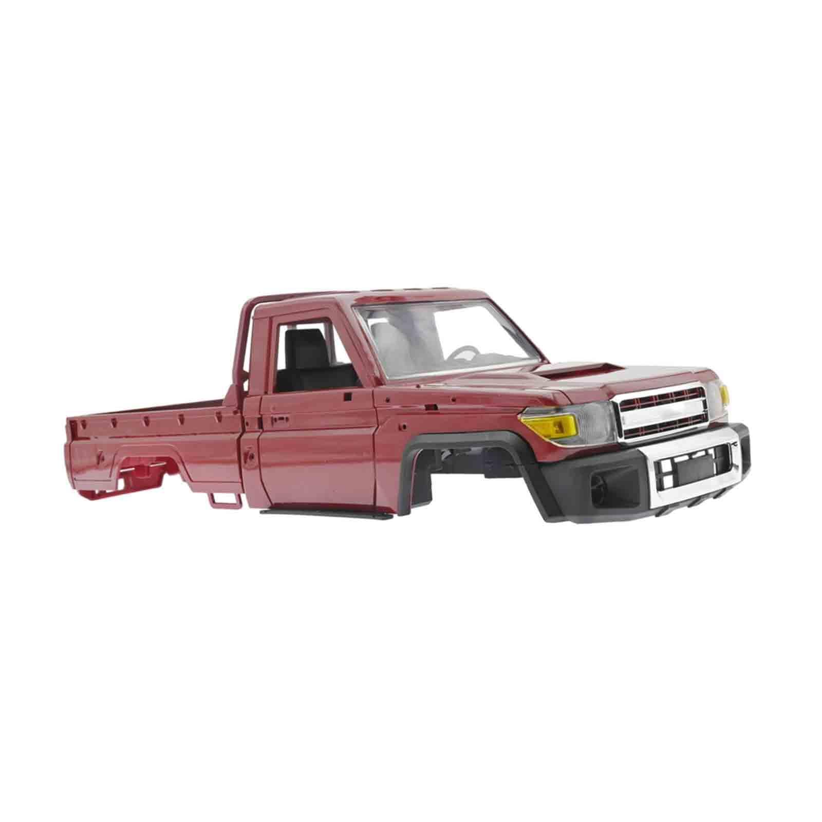 Reemplazo de carrocería para camión RC diseñado para entusiastas del control remoto que buscan un estilo duradero. Entusiastas del bricolaje que, Rojo, 36 x 10 x 14 cm