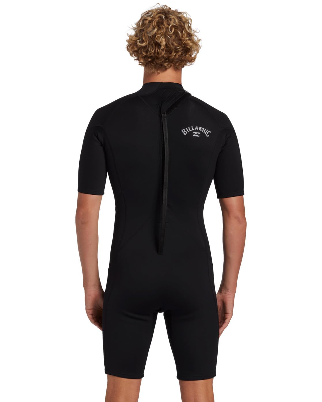 Billabong Mens Foil 2mm Back Zip Shorty Wetsuit ABYW500122 - Black