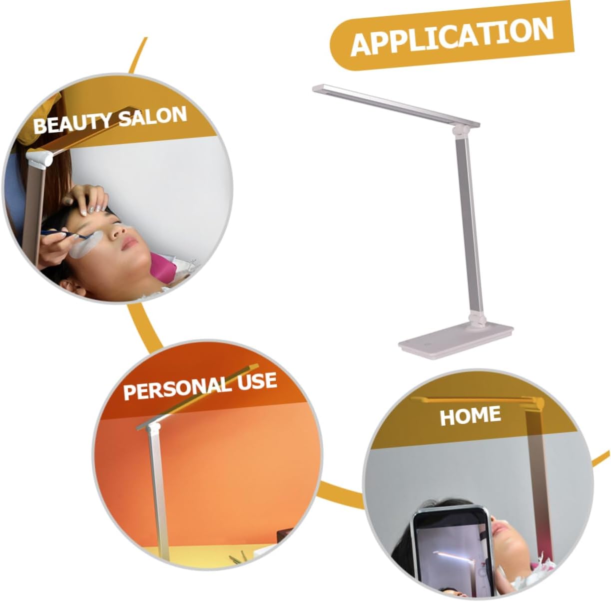 Nail Table Lamp Led Professional Nail Light Desk Lamp Flicker Eye-Care Makeup
