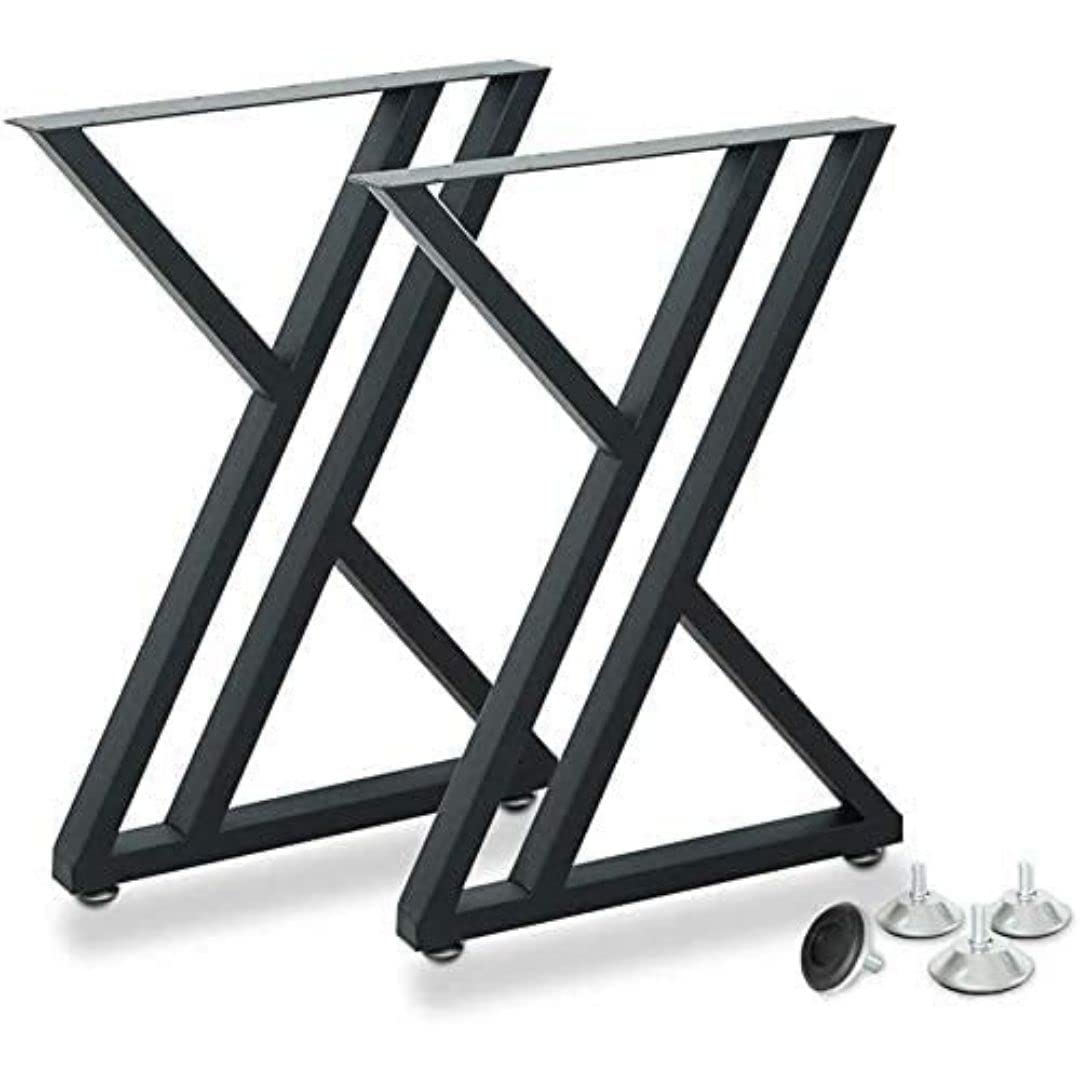 AVVIC MART Metal Table Legs Industrial Desk Legs 28’’Height 17.7’’Wide Heavy Duty Dinning Table,Modern Coffee Tables,Square Tube Iron Bench Legs (Z Shape) (B0C9GRYX6N) Amazon Price History, Amazon Price Tracker
