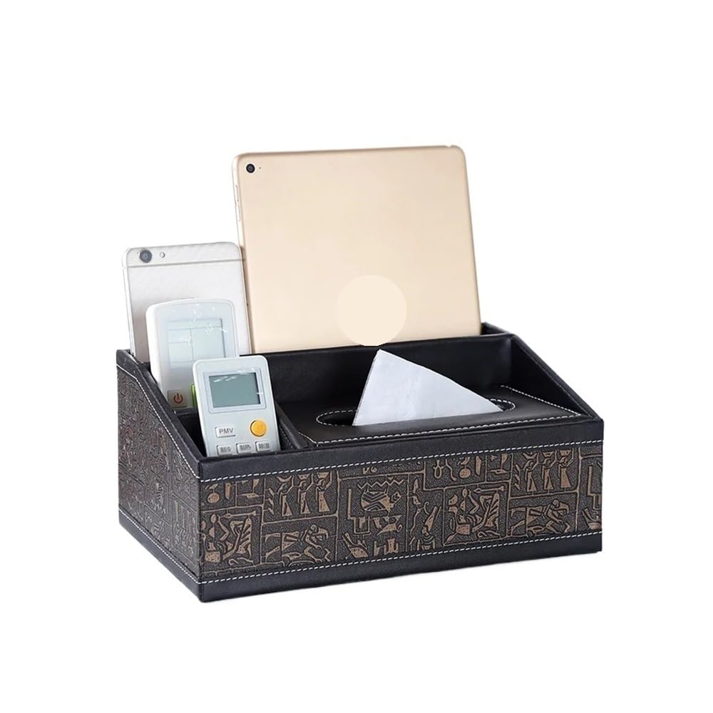 Creative Household Products Multifunctional Tissue Box Desktop Remote Control Storage(C)