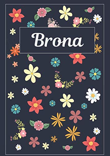 Brona: Taccuino | Diario | Sketchbook | 120 pagine | A4 | Bianco | Idee regalo (Italian Edition)