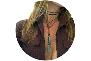 Turquoise Suede Choker Necklace