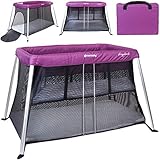 Bassinet - Cuna de viaje con 2 niveles, incluye colchón, cu