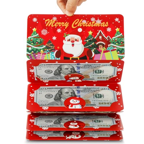 Christmas Money Holders for Cash, Money Christmas Cards with Envelopes,