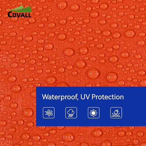 Lona impermeable 3x3 resistente al desgarro con ojales para madera 5