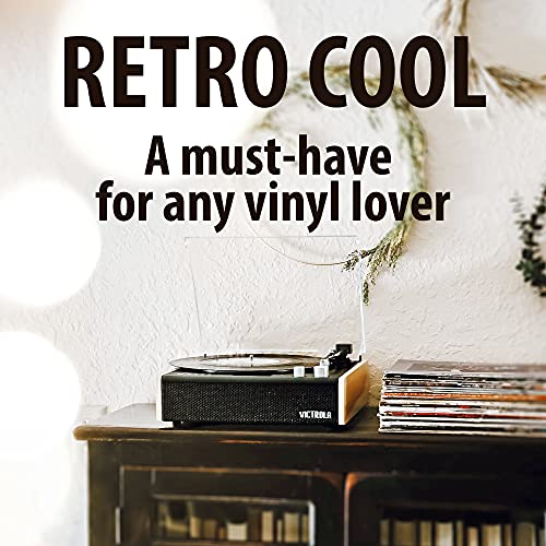 Victrola Eastwood 3-Speed Bluetooth Turntable With Built-In Speakers And Dust Cover | Upgraded Turntable Audio Sound | Black (Vta-72-Bam) #TOP5