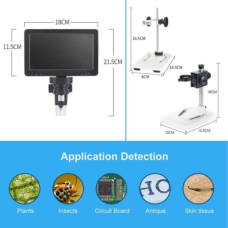 Microscope numérique USB grossissement 1200X écran LCD 7 pouces DM3 - 5