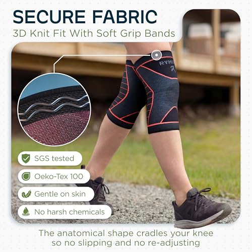 Image of Rymora Knee Supports for Men and Women - Choice of Single or Pair